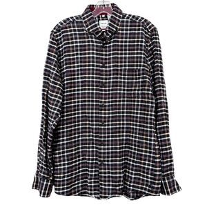 Haupt Germany Gray Plaid Flannel Sz M